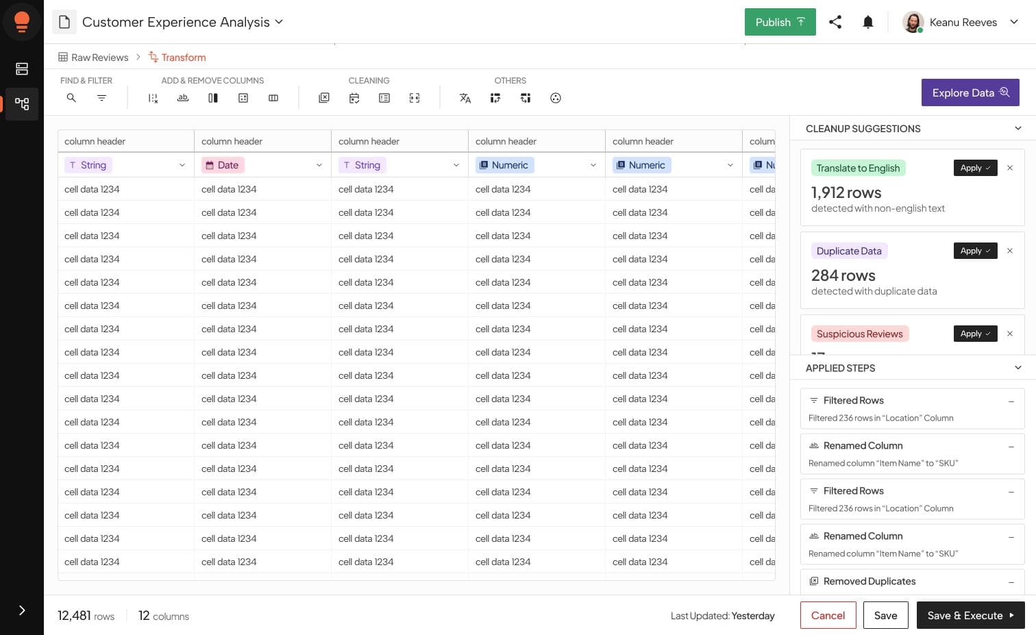 Node-based workflow canvas